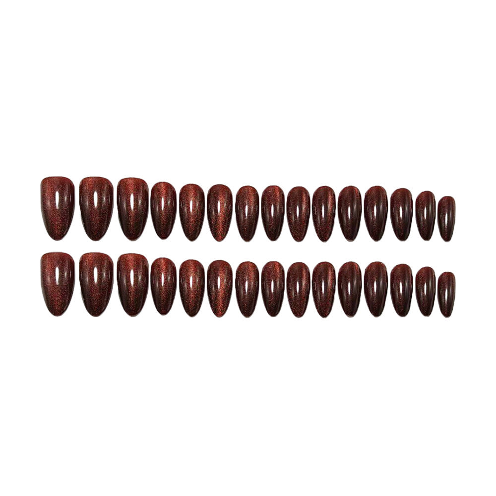 Glamorous artificial nails with elegant glitter finish Kalsten