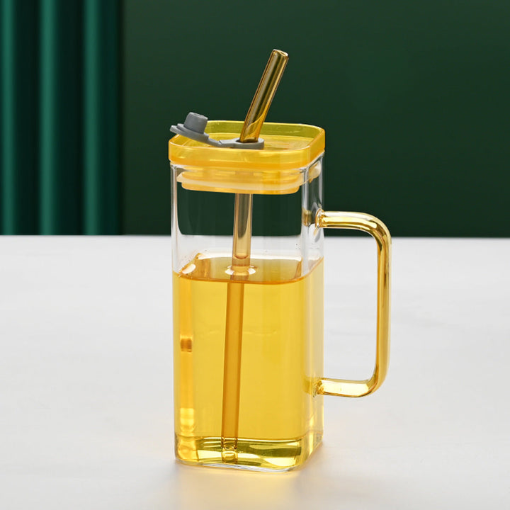 Women's drinking container with innovative lid system and integrated straw Kalsten