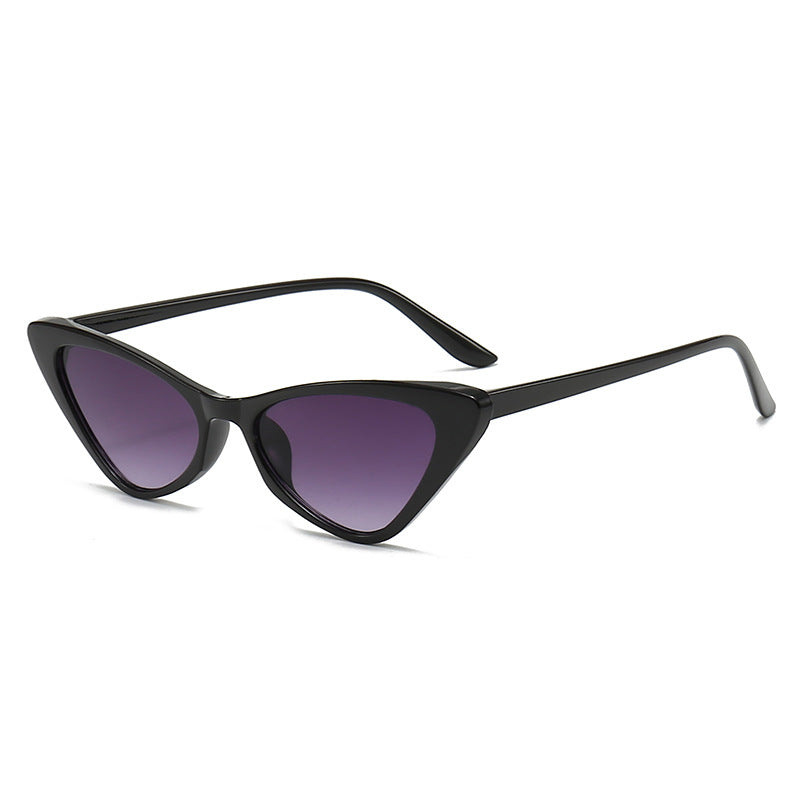 Women's Stylish Cat-Eye Sunglasses with Glossy Plastic Frame Kalsten