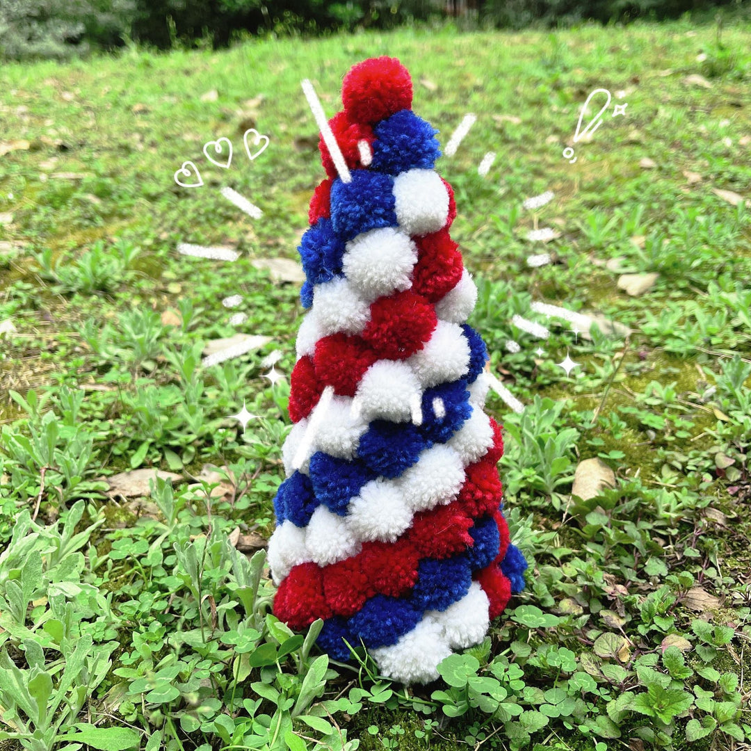 Unisex nan handcrafted Pompon Christmas tree table decoration Kalsten