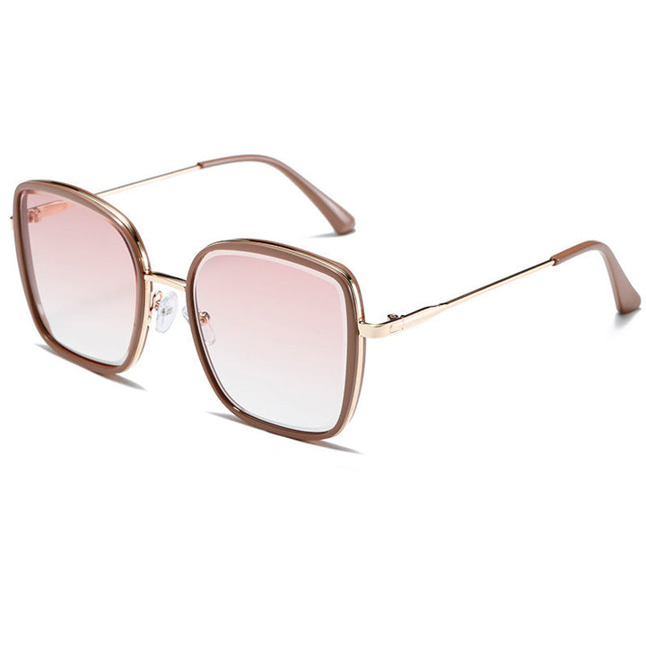 Women's Premium Sunglasses with Square Frame and Mirrored Lenses Kalsten