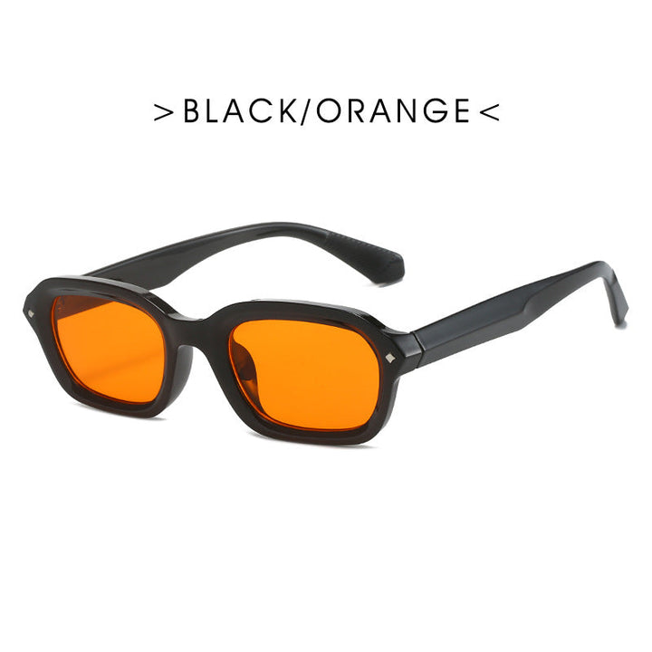Ladies trendy rectangular sunglasses with completely transparent frame and UV protection Kalsten