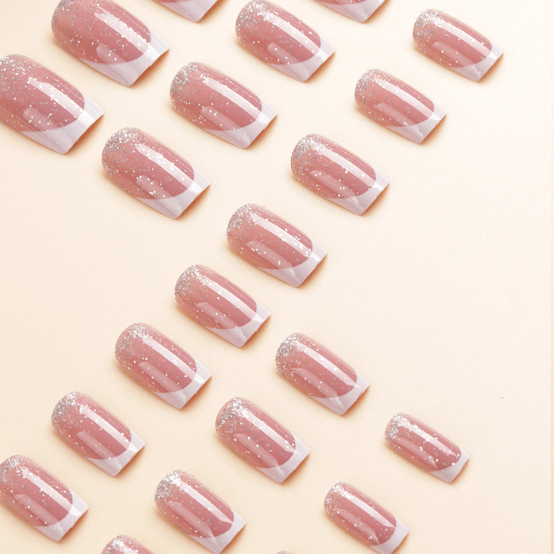Elegant Glitter Ombre Press-On Nail Tips Kalsten