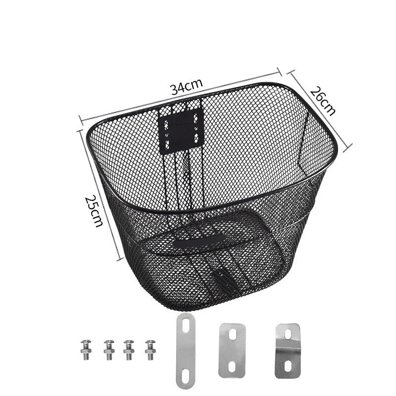 front-mount mesh bicycle basket with universal bracket Kalsten