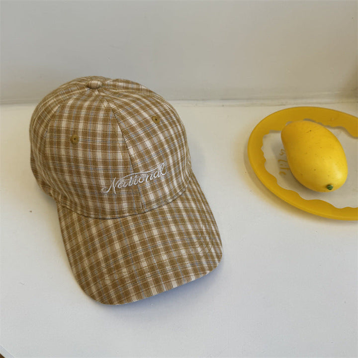 Men's Checkered Cotton Baseball Cap Kalsten