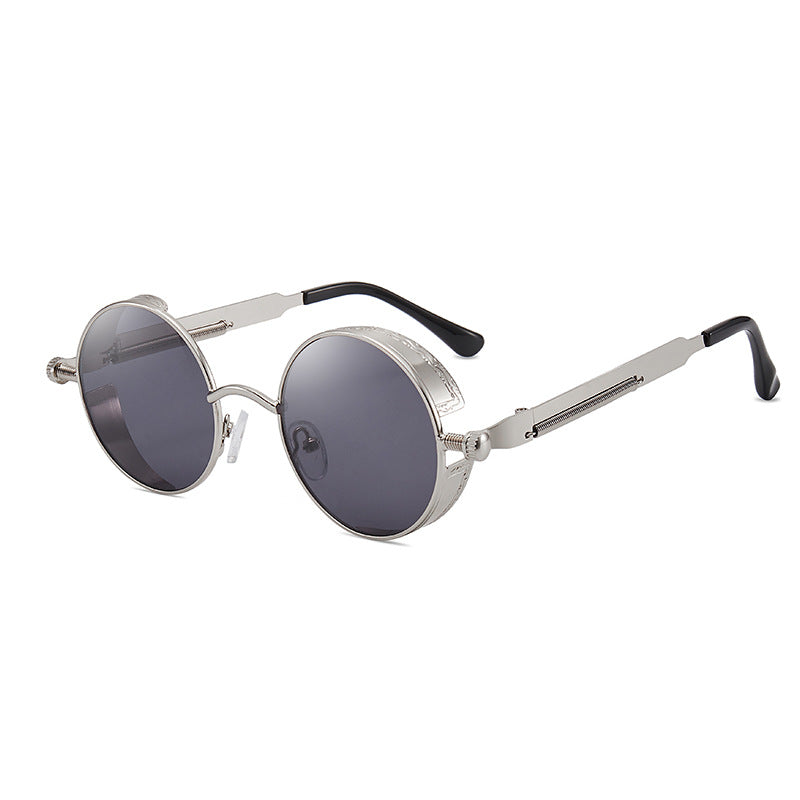 Women's retro-inspired round sunglasses with special lenses Kalsten
