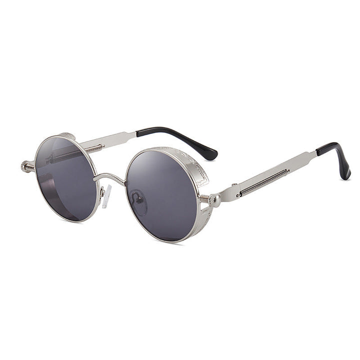 Women's retro-inspired round sunglasses with special lenses Kalsten