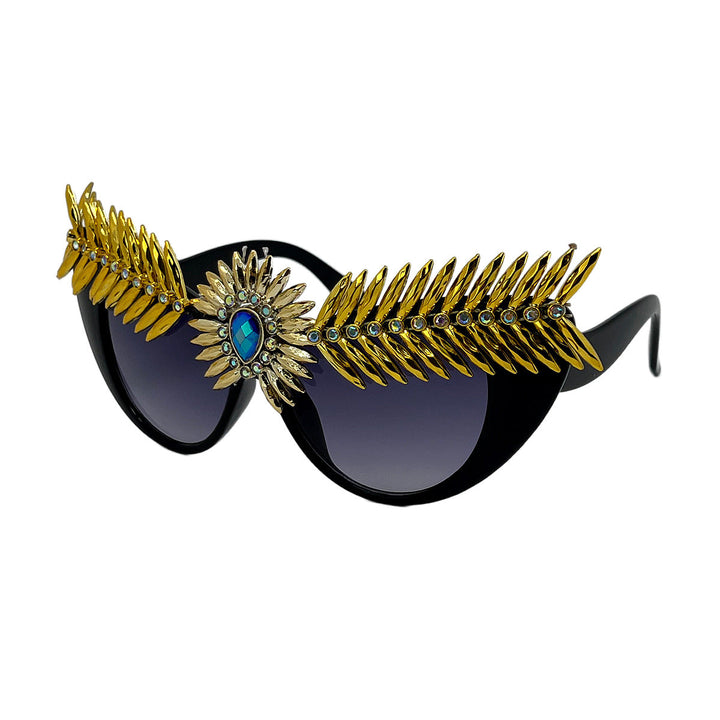 Women's extravagant statement sunglasses with unique jeweled frame Kalsten