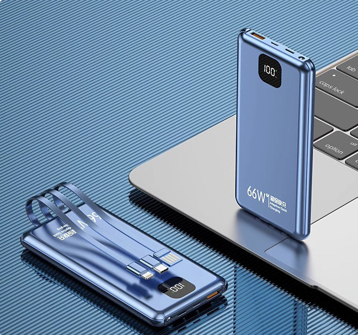 High-speed power bank with multifunctional cable and digital display Kalsten
