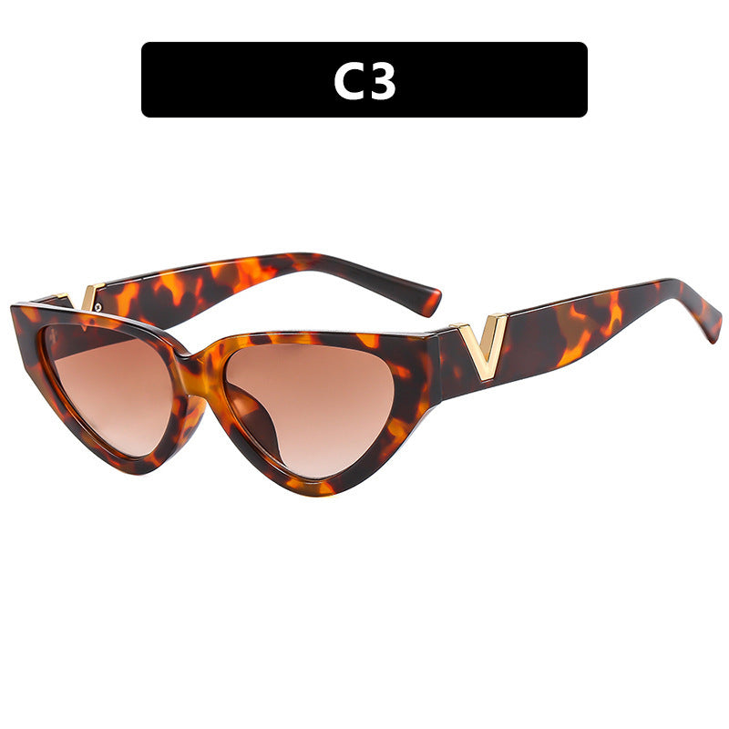 Women's Cat-Eye Sunglasses with modern stripe pattern and elegant accent Kalsten