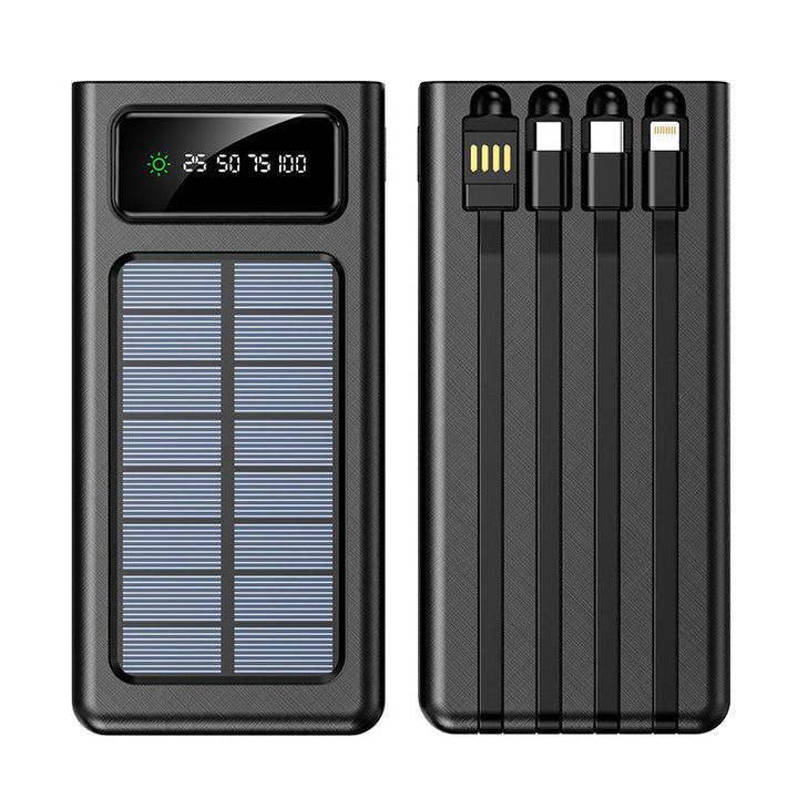 Solar-powered power bank with multifunctional connection and digital display Kalsten