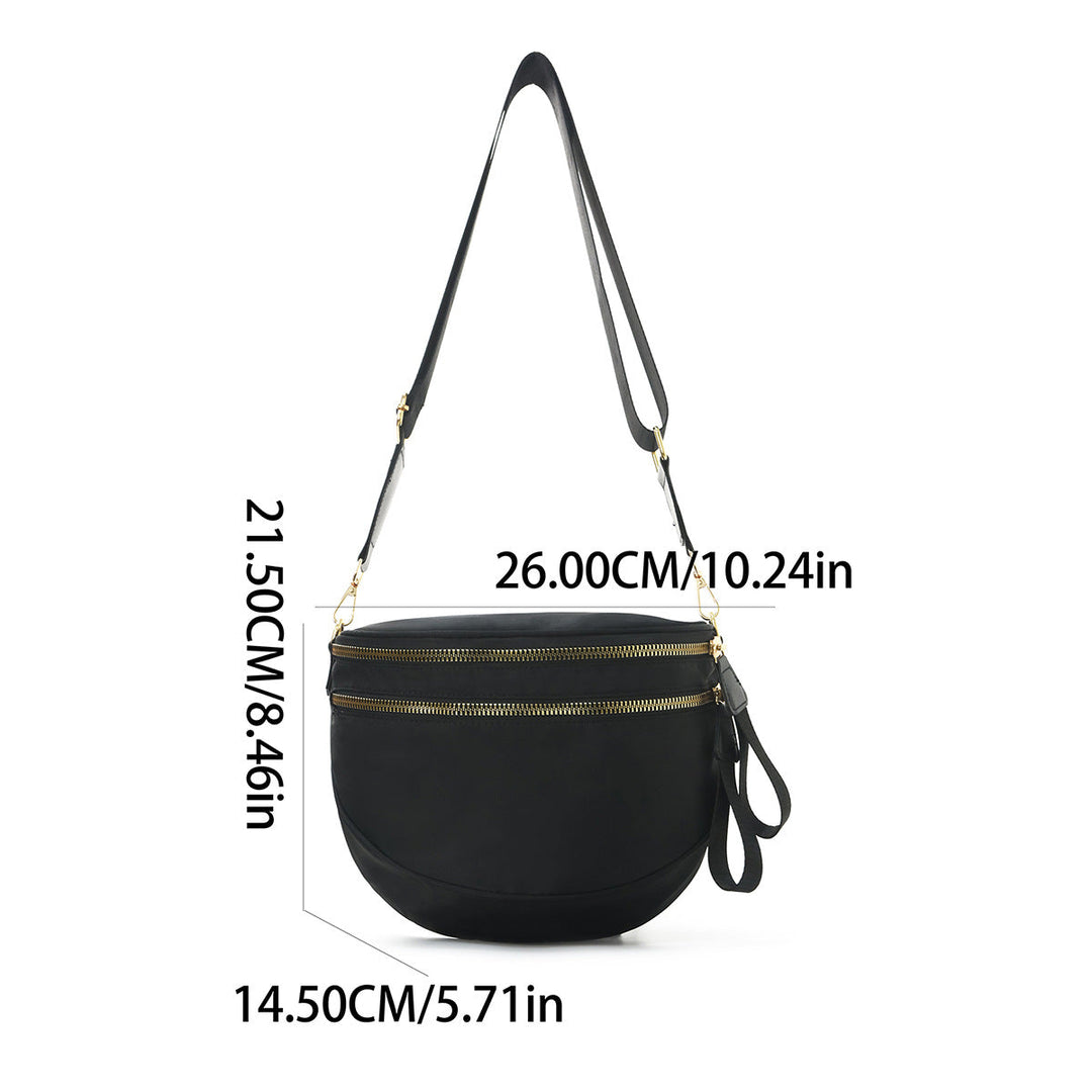 Shoulder bag with stylish check pattern and spacious compartment system Kalsten