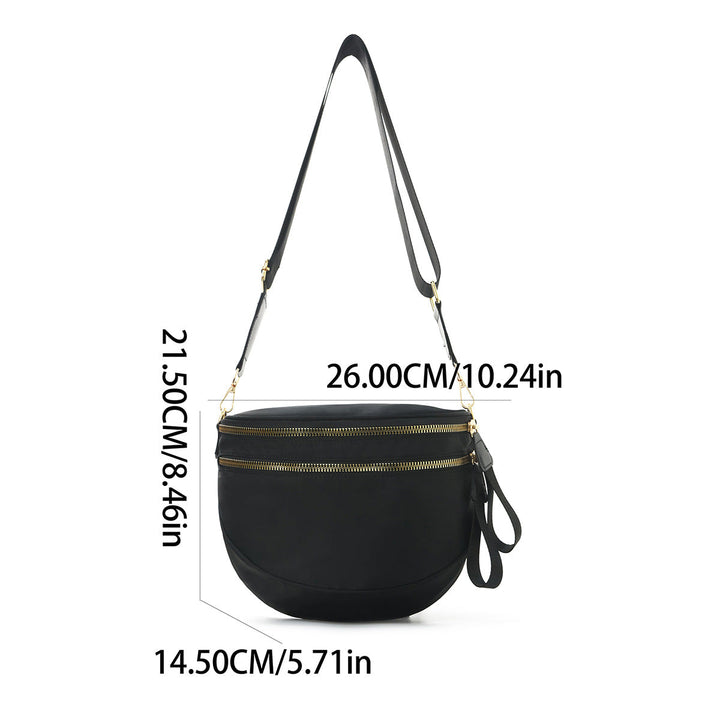 Shoulder bag with stylish check pattern and spacious compartment system Kalsten
