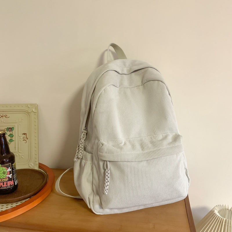 Textured Corduroy Backpack Kalsten