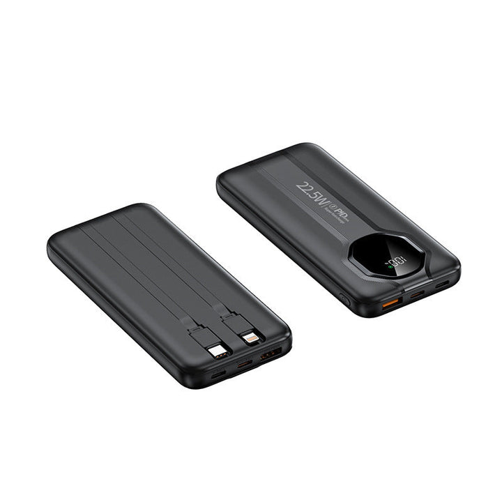 High-performance power bank with integrated charging cables Kalsten