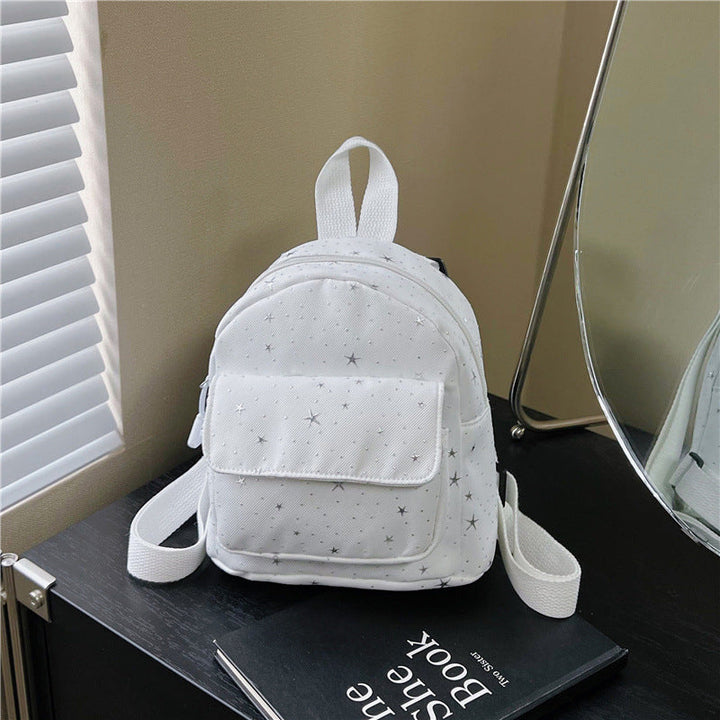 Mini Backpack with Star Print