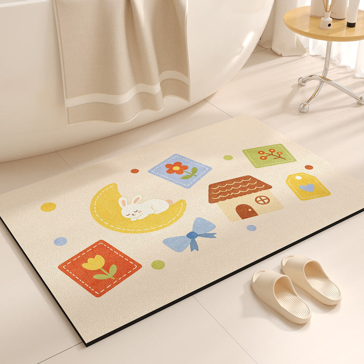 Cute Cartoon-Themed Bath Mat Kalsten