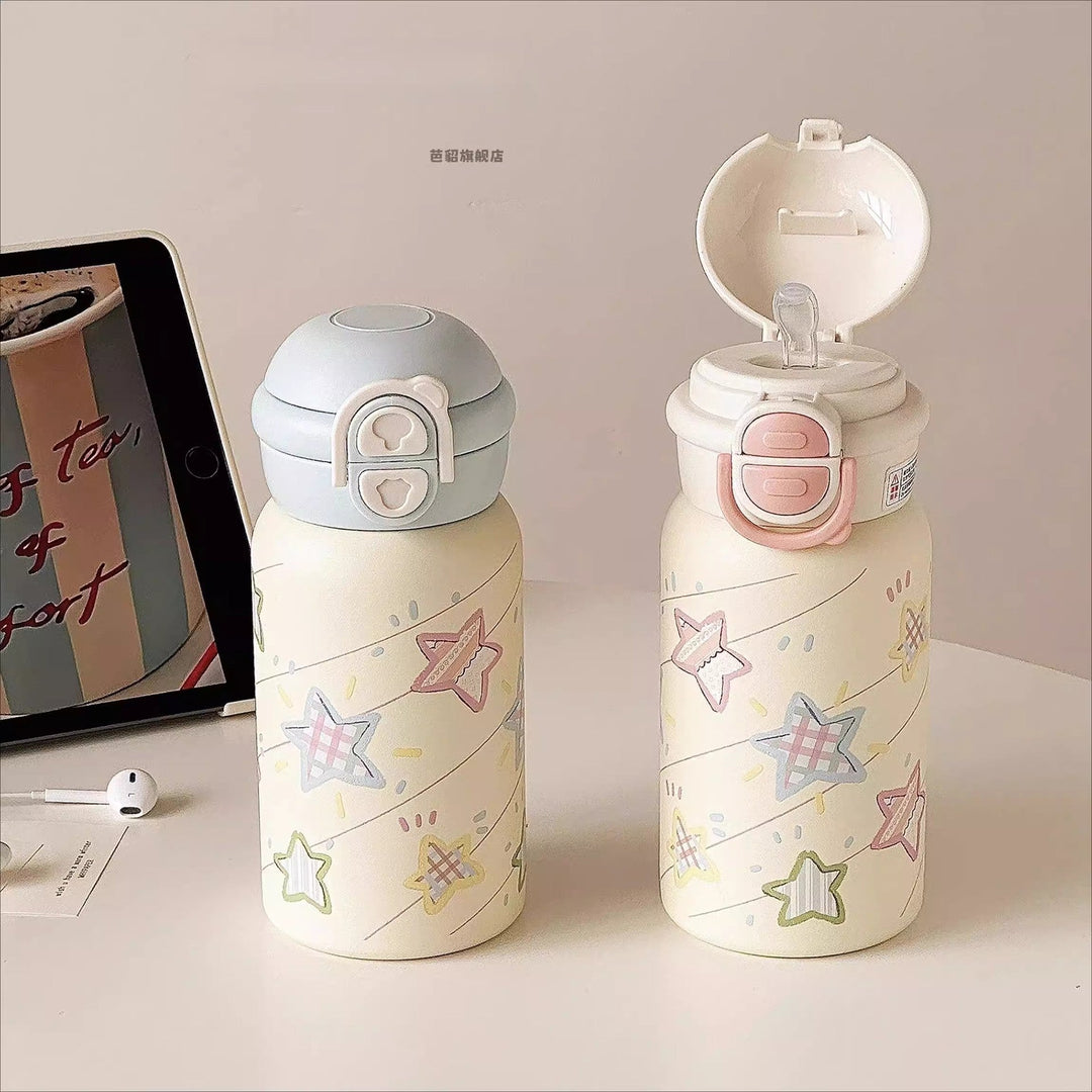 Ladies Insulated Drinking Bottle with Secure Click Closure and Charming Animal Design Kalsten