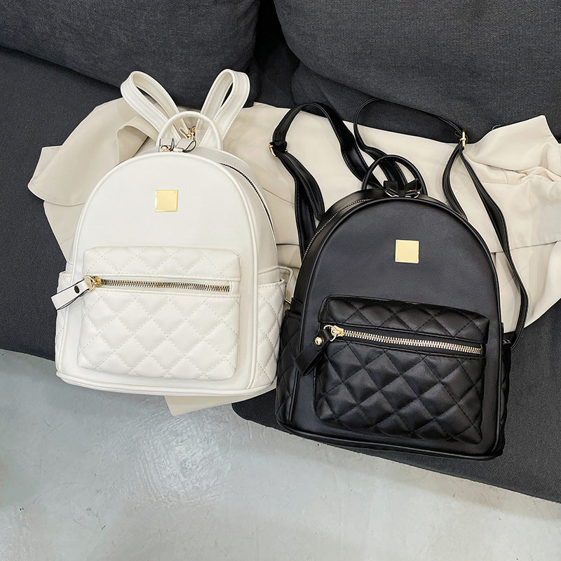 Quilted Leather Mini Backpack Kalsten