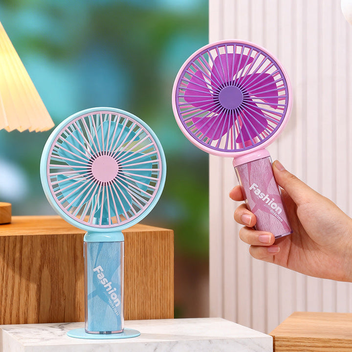 Cooling compact portable rechargeable handheld fan with detachable stand and USB charging Kalsten