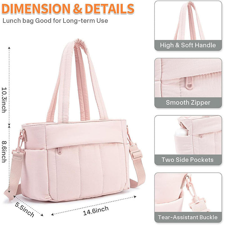 Practical Handbag with Detachable Shoulder Strap Kalsten