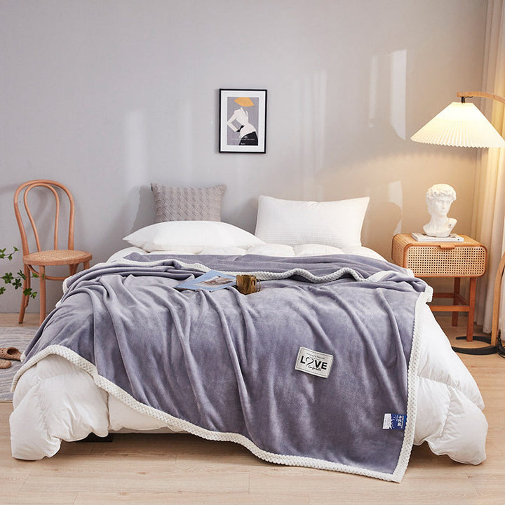 Women's Fluffy Cuddle Blanket with Playful Cloud Pattern Kalsten