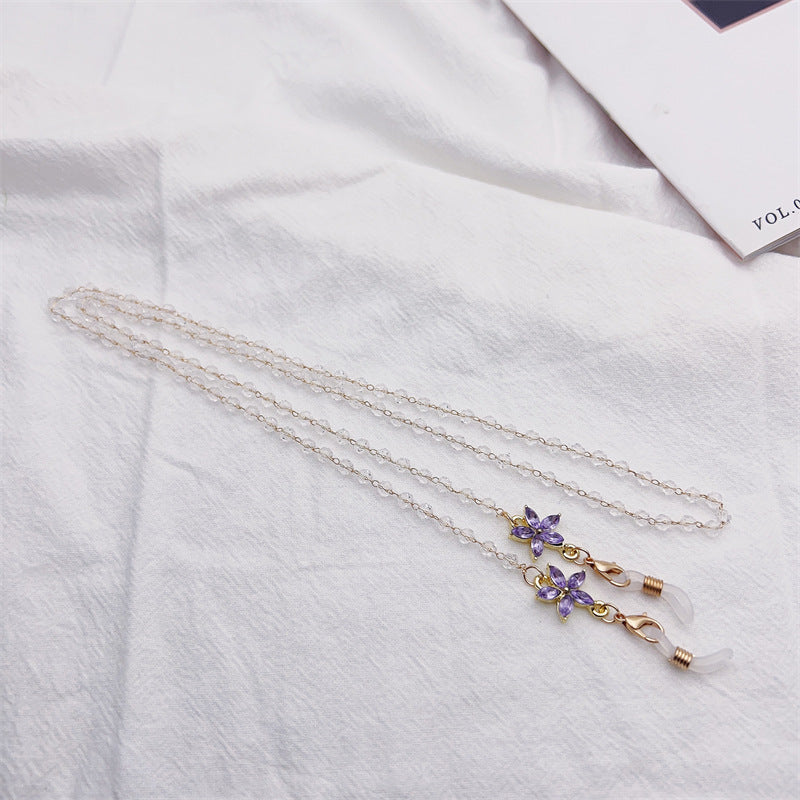 Floral Decorative Eyewear Chain Kalsten