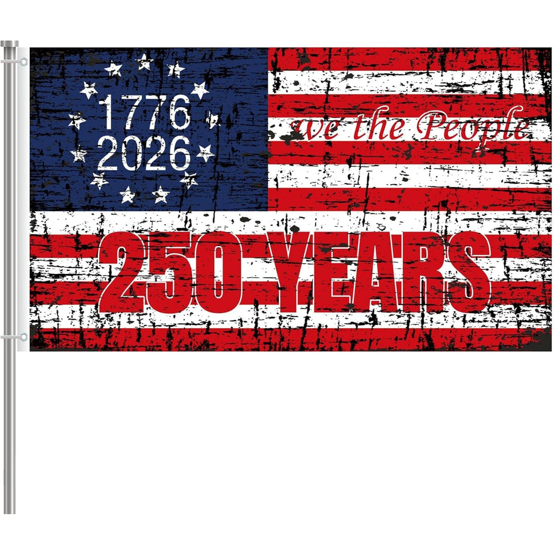 Unisex nan patriotic commemorative heavyweight outdoor flag banner with reinforced grommets and printed eagle emblem Kalsten