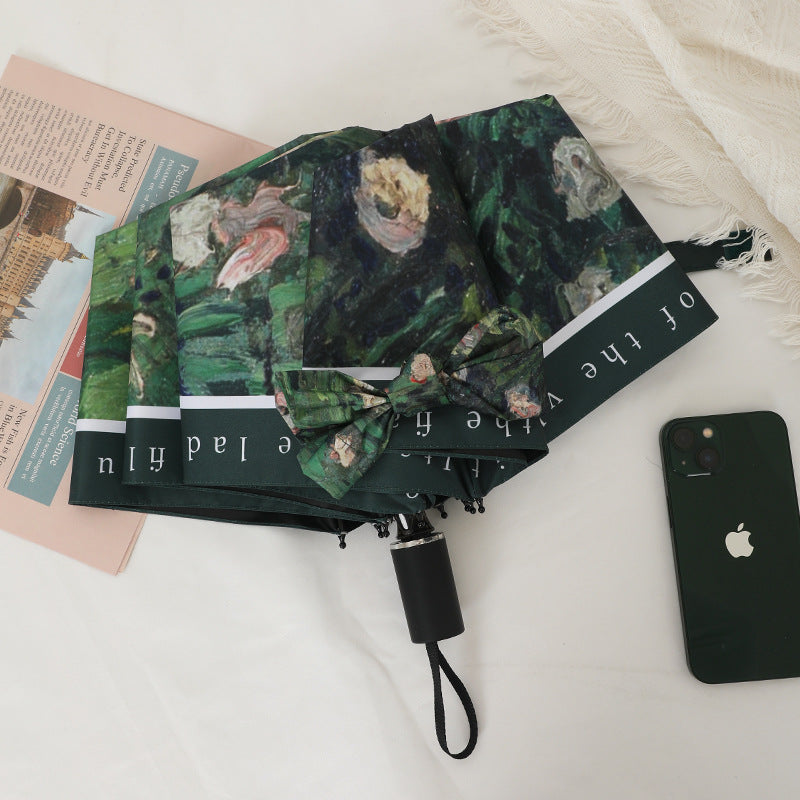 Women's elegant folding umbrella with artistic design Kalsten