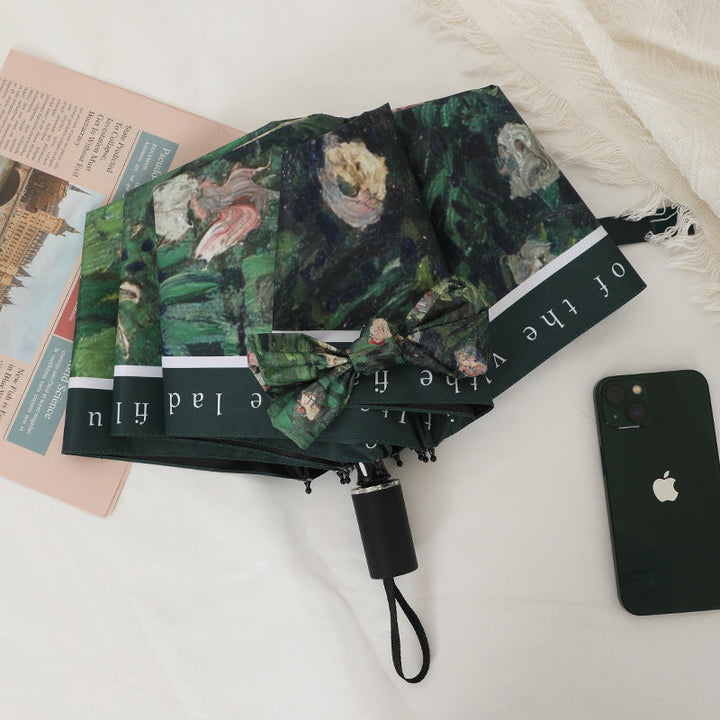 Women's elegant folding umbrella with artistic design Kalsten