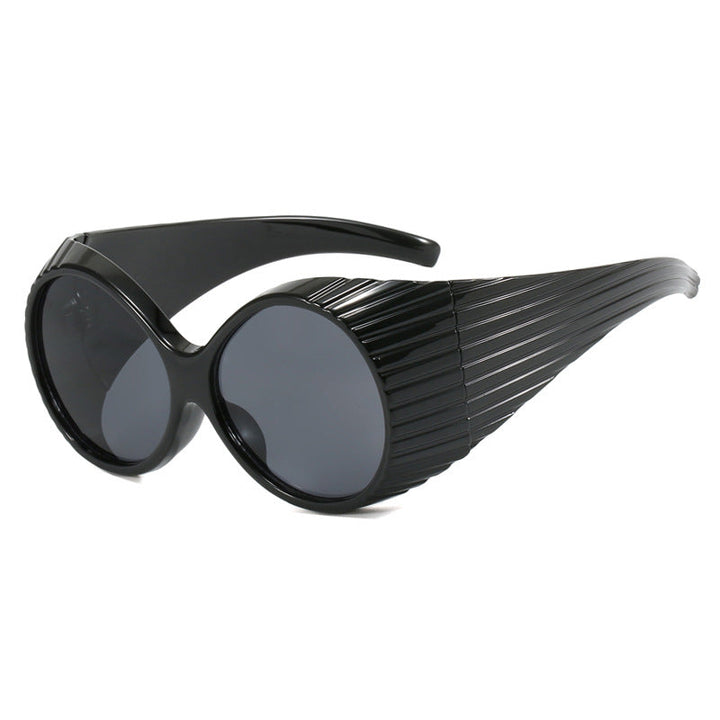 Women's extravagant sunglasses with curved frame Kalsten