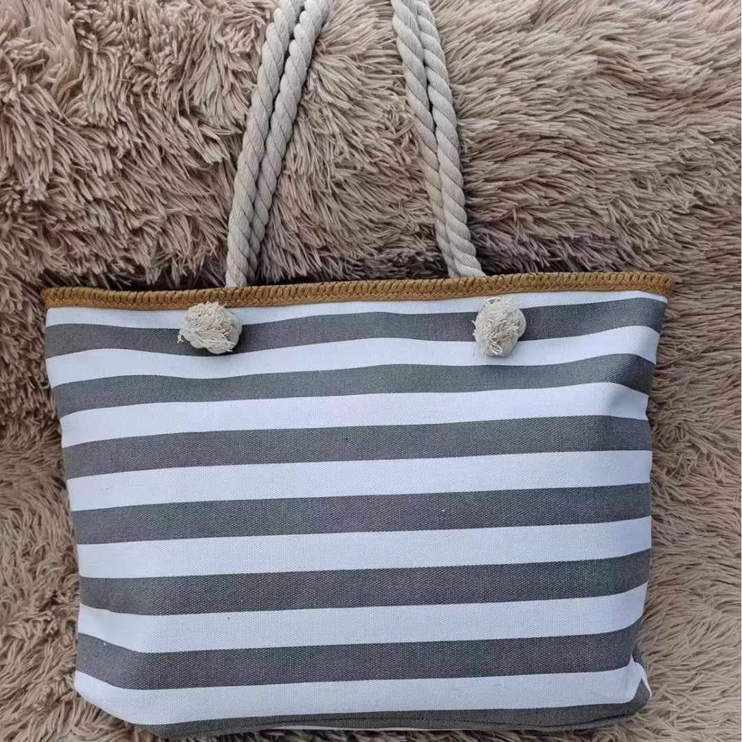 Beach bag made of high-quality canvas with sturdy rope handles Kalsten