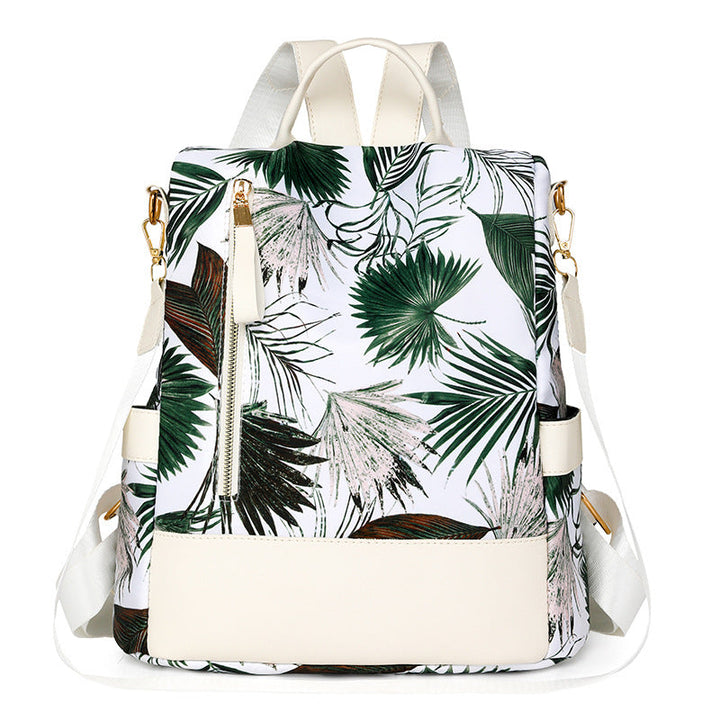 Floral Print Multi-Pocket Backpack Kalsten