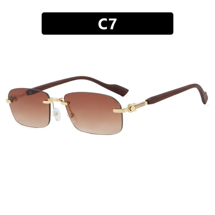 Women's sunglasses with elegant metal frame and stylish wood details Kalsten