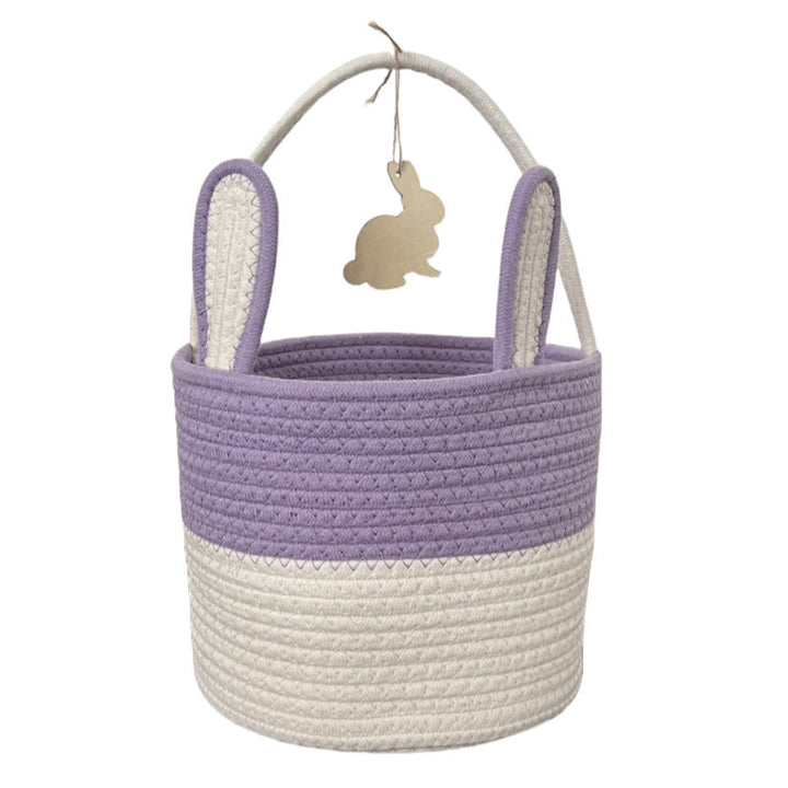 Women Decorative Basket with Bunny Ear Accent Kalsten