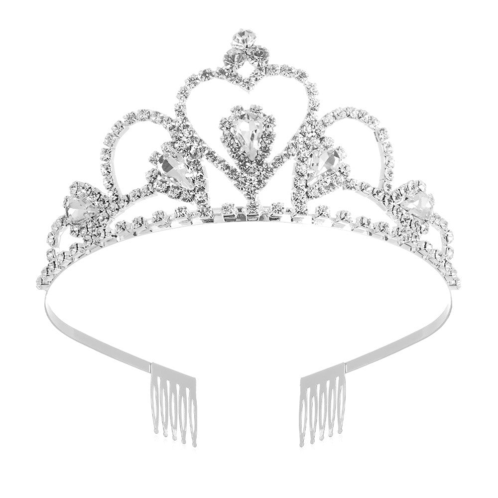 Women Glamorous Crystal Tiara Kalsten