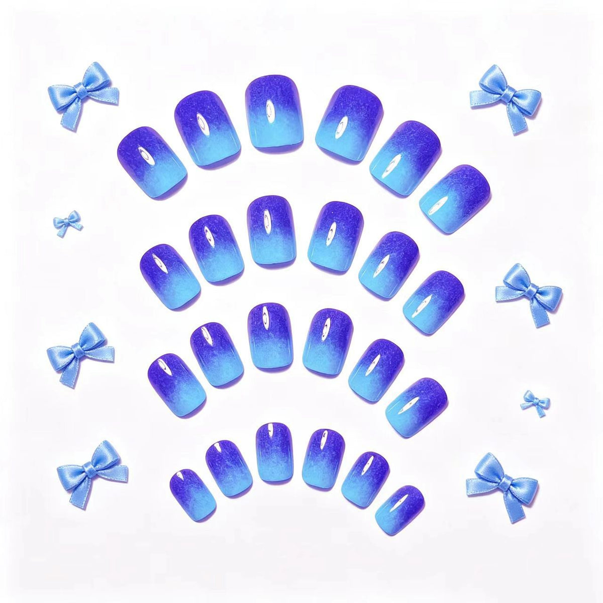 Gradient Sparkle Nail Art Acalora