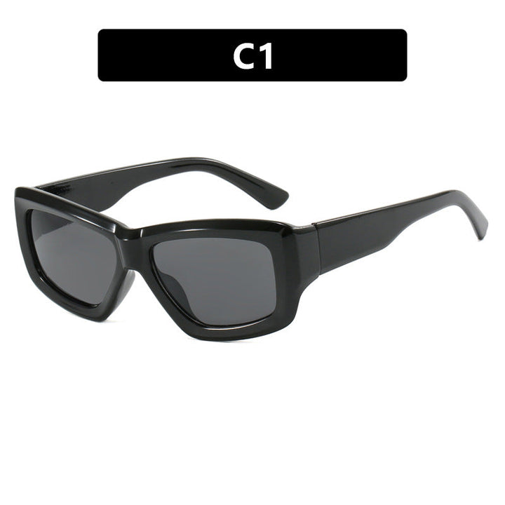 Women trendy square sunglasses with transparent frame and comfortable lenses Kalsten