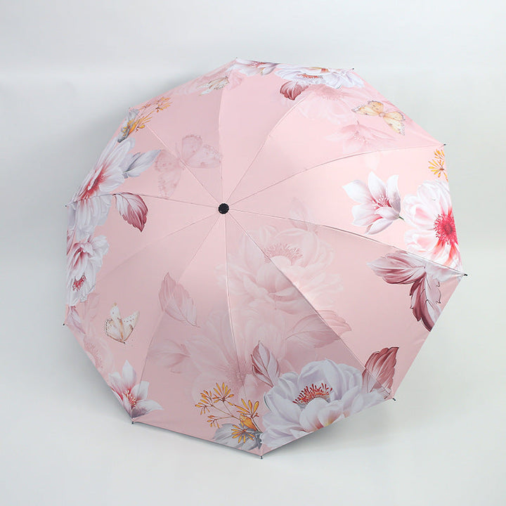 Women's umbrella with floral patterns and UV protection Kalsten