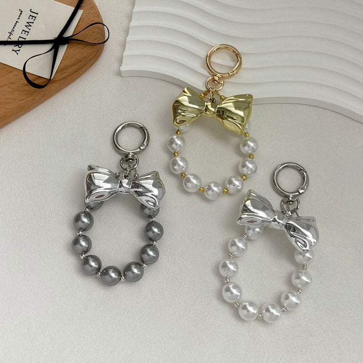 Elegant Pearl Bow Keychain Kalsten