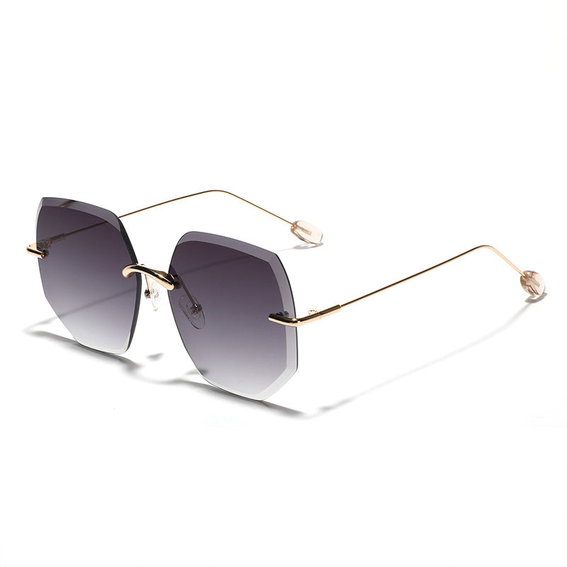 Women’s geometric sunglasses with high-quality gold frame Kalsten