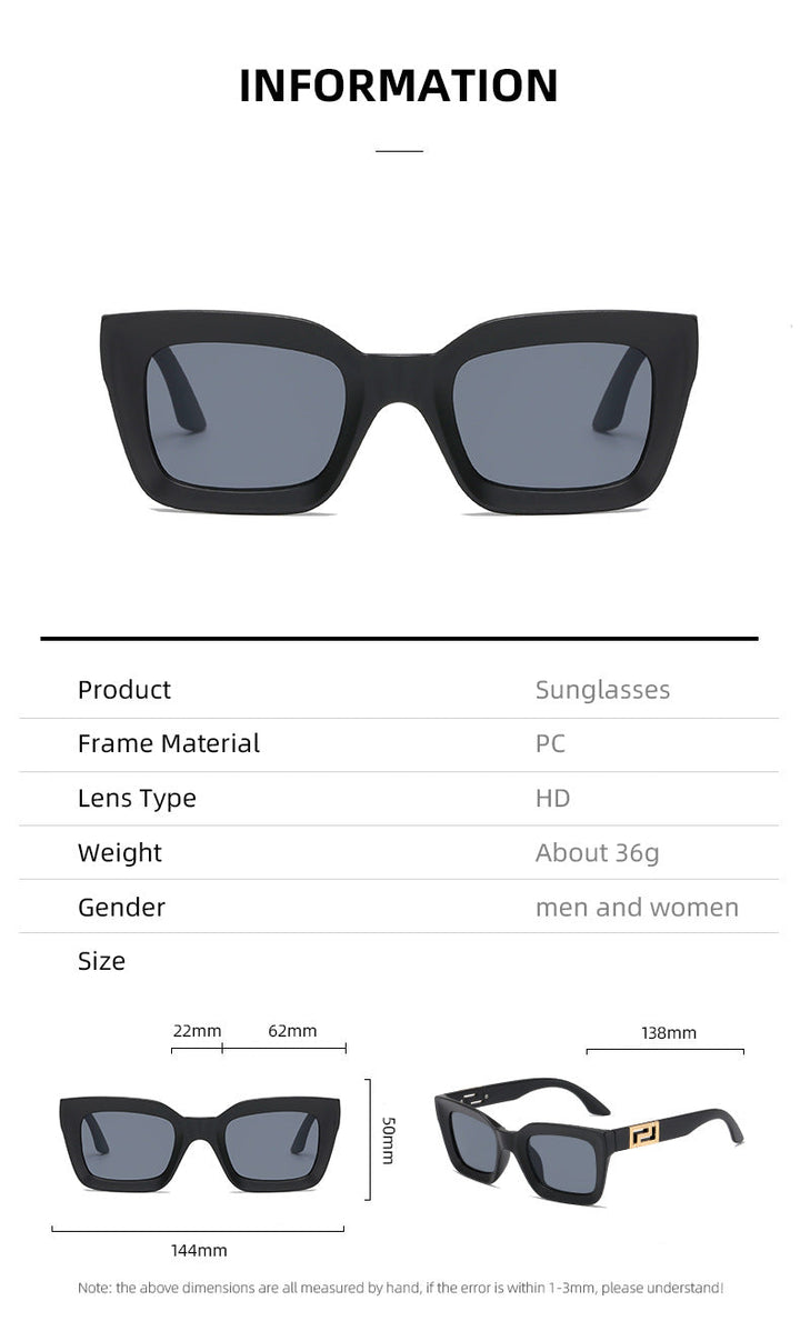 Ladies Square Sunglasses with Luxurious Design Kalsten