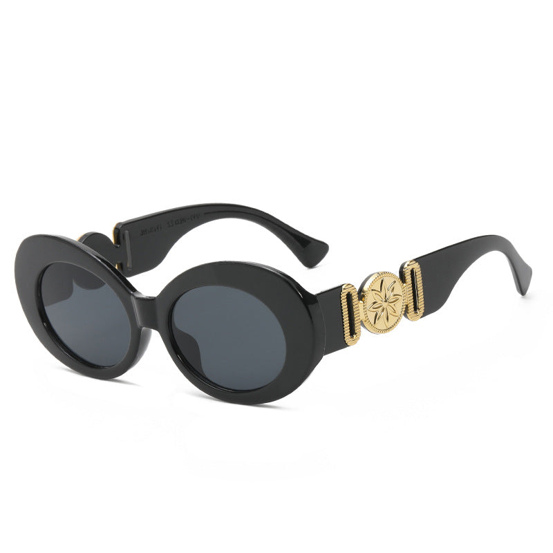 Ladies fashionable sunglasses with striking golden accents Kalsten