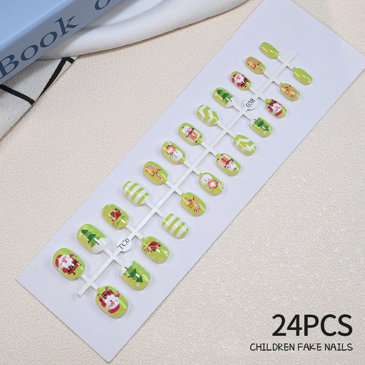 Children's Fun Holiday-Themed Fake Nail Set Kalsten