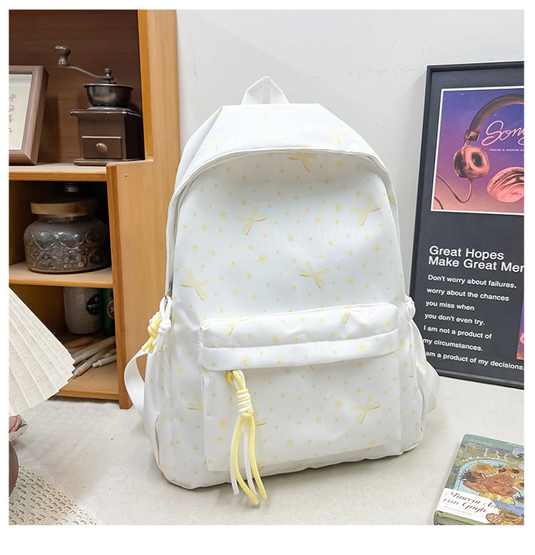 Floral Print Hiking School Backpack
