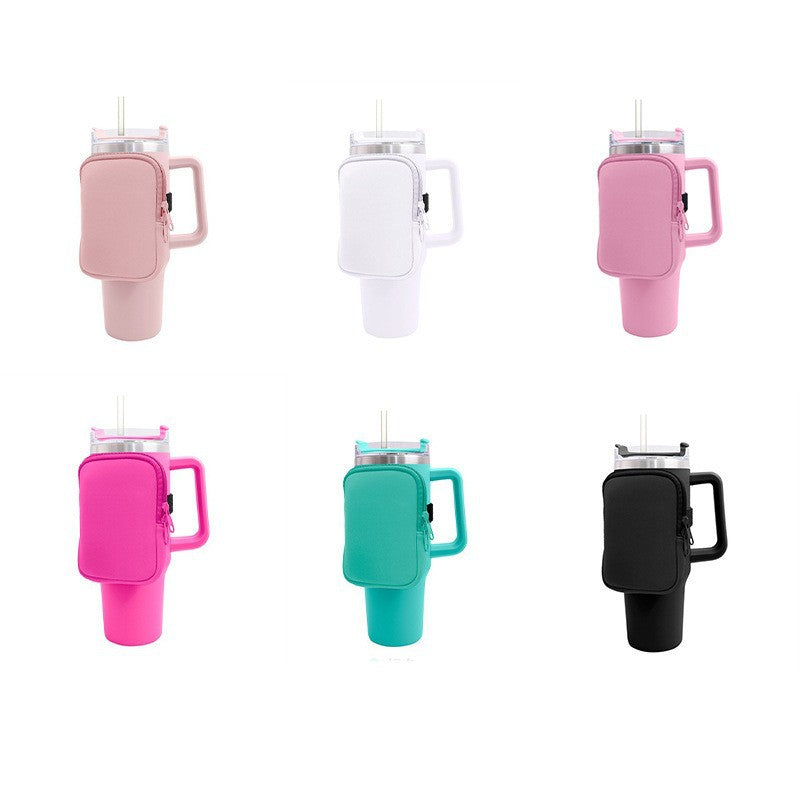 Unisex cup holder with practical pocket Kalsten