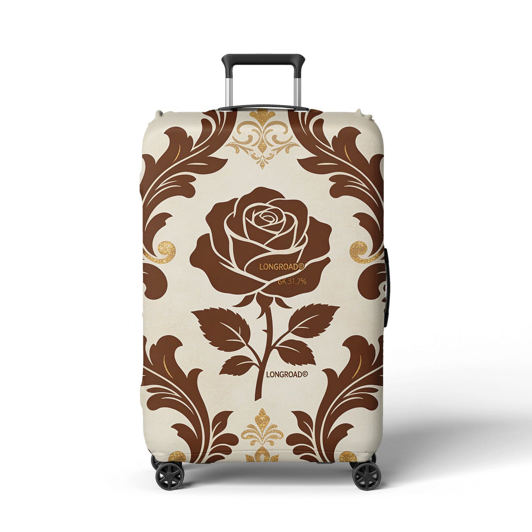 Women’s suitcase cover with floral lavender pattern Kalsten