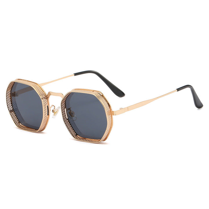 Women’s sunglasses with unique octagonal metal frame Kalsten