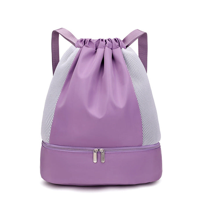 Sporty Mesh Backpack With Zipper Kalsten