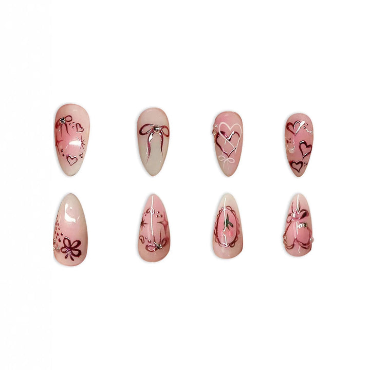 Elegant Artistic Press-On Nail Set Kalsten